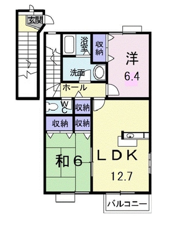 ヴィラフォレストＢの物件間取画像